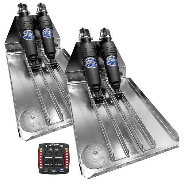 Bennett Marine BOLT 14x23 Dual Electric Trim Tab System w/One Box Indication Unit [BOLT1423HD-OBI]