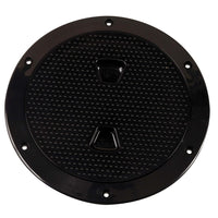 Beckson 6" Non-Skid Screw-Out Deck Plate - Black [DP62-B]