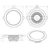 Lumitec Mirage - Flush Mount Down Light - Glass Finish/No Bezel - Warm White Dimming [113199]