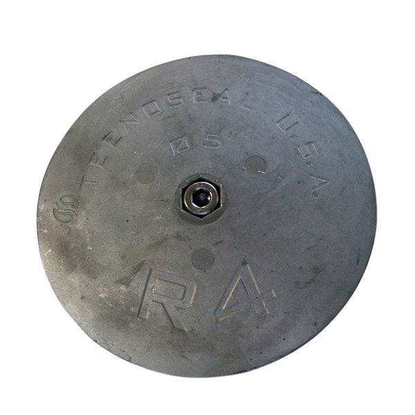 Tecnoseal R4 Rudder Anode - Zinc - 5" Diameter x 5/8" Thickness [R4]