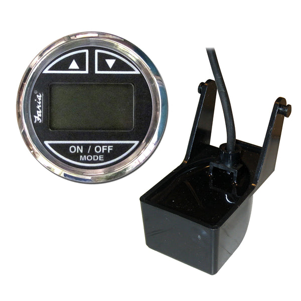 Faria Chesapeake Black 2" Depth Sounder w/Transom Mount Transducer [13750]