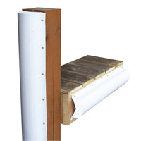 Dock Edge Piling Bumper - One End Capped - 6' - White [1020-F]