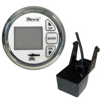 Faria Chesapeake White SS 2" Dual Depth  Temp Sounder w/Transom Mount Transducer [13852]