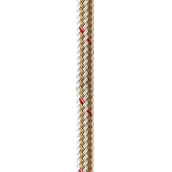 New England Ropes 5/8" Double Braid Dock Line - White/Gold w/Tracer - 40 [C5059-20-00040]