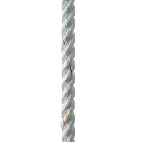 New England Ropes 1/2" Premium 3-Strand Dock Line - White w/Tracer - 35 [C6050-16-00035]