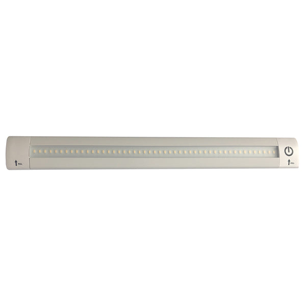 Lunasea 12" Adjustable Linear LED Light w/Built-In Touch Dimmer Switch - Cool White [LLB-32KC-01-00]