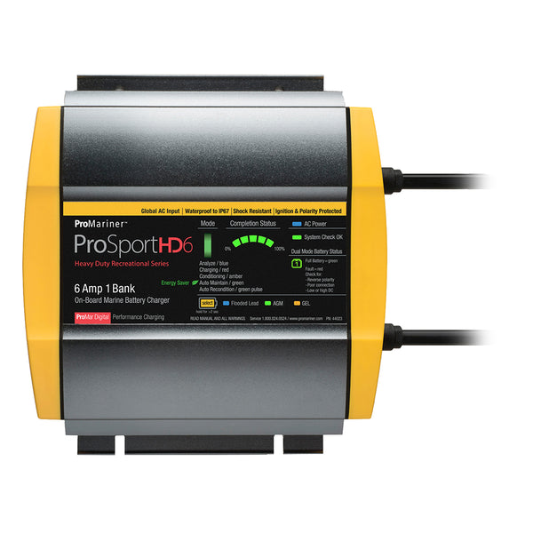 ProMariner ProSportHD 6 Global Gen 4 - 6 Amp - 1 Bank Battery Charger [44023]