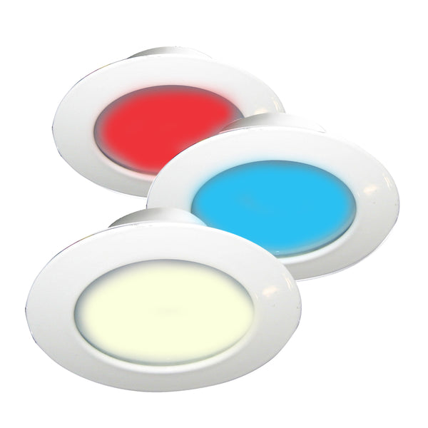 i2Systems Apeiron A3120 Screw Mount Light - Red, Warm White  Blue - White Finish [A3120Z-31HCE]