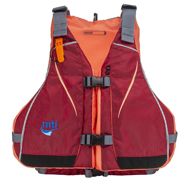 MTI Moxie Womens Life Jacket - Merlot/Coral - X-Large/XX-Large [MV807M-XL/2XL-857]