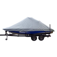 Carver Sun-DURA Specialty Boat Cover f/23.5 Inboard Tournament Ski Boats w/Wide Bow  Swim Platform - Grey [82123S-11]